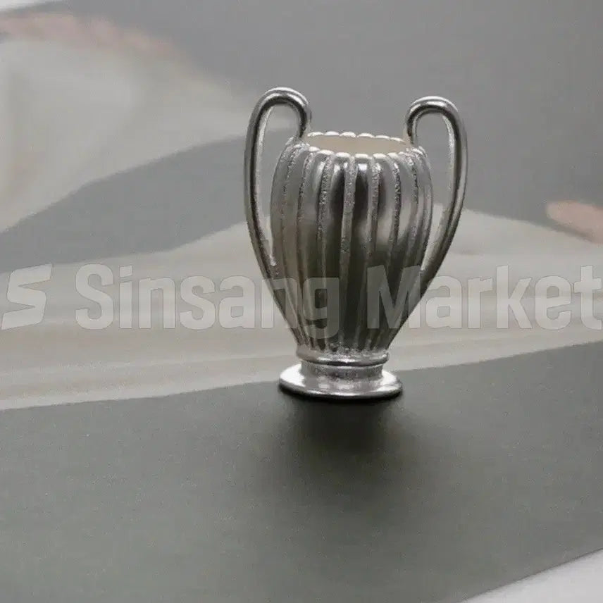 [BUNJANG] Silver 925 Floral Pendant with Striped Detail / [빠른발송] p실버925 꽃 병 줄 무늬 팬던트