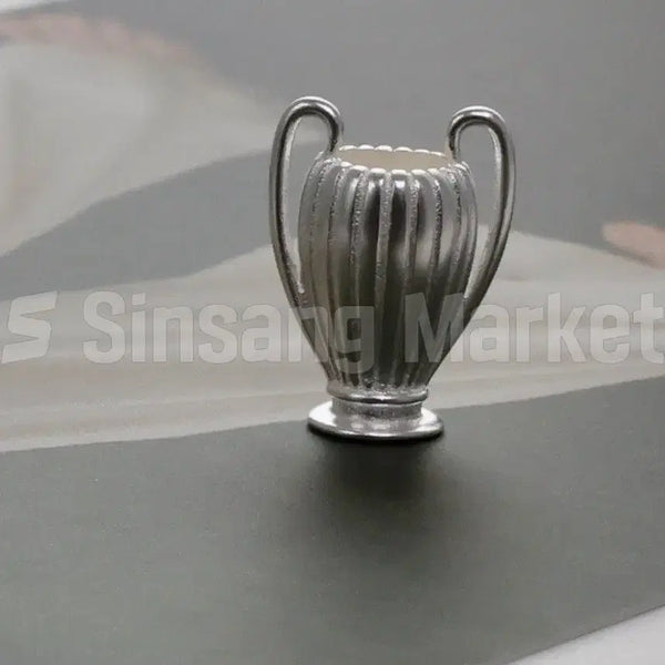 [BUNJANG] Silver 925 Floral Pendant with Striped Detail / [빠른발송] p실버925 꽃 병 줄 무늬 팬던트