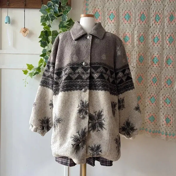 [BUNJANG] Selene Vintage Nordic Fleece Jacket / 셀니빈티지 노르딕 플리스 자켓
