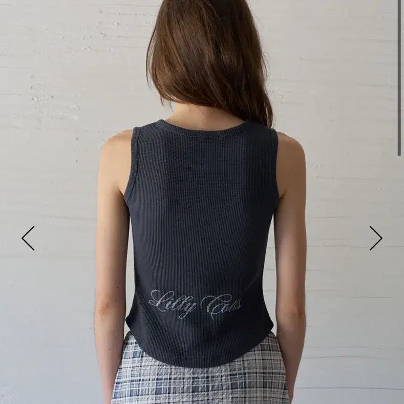 [BUNJANG] Lily Cotes Waffle Sleeveless Top - New with Tags / 릴리코츠 와플 상의 새상품 택달림