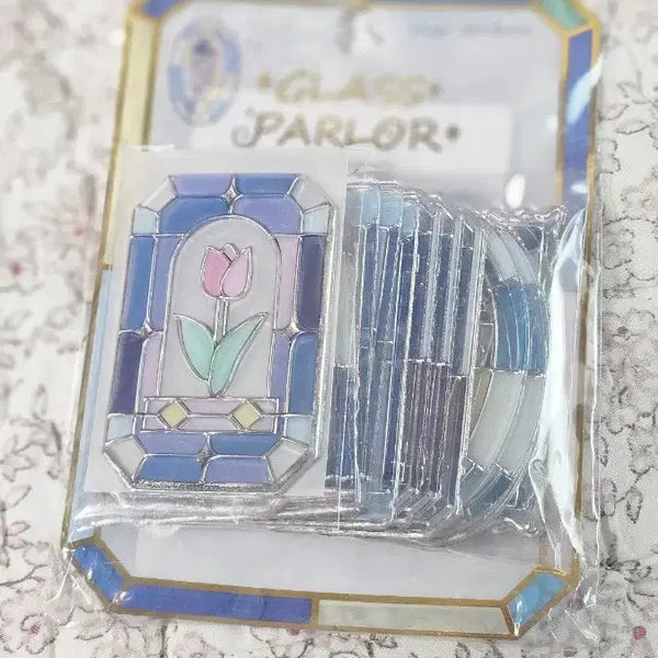 [BUNJANG] Glass Parlor Stained Glass Sticker - Tulip / Glass parlor 스테인드글라스 스티커 <튤립>