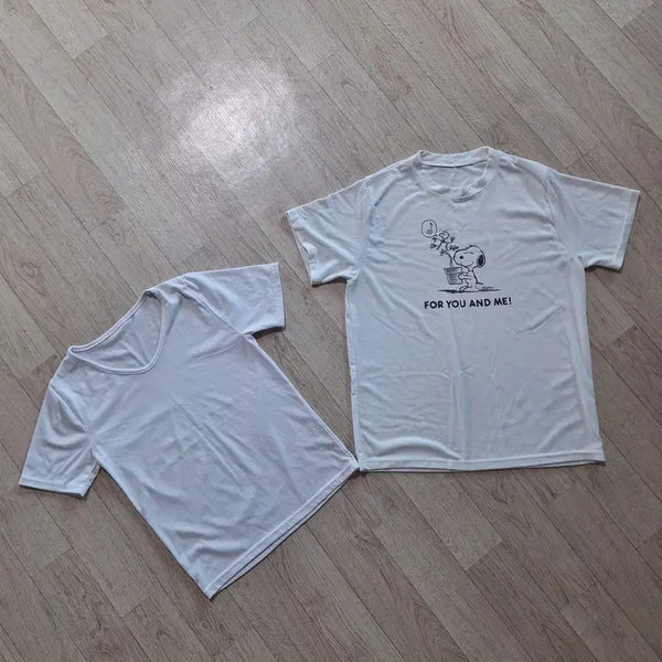 [BUNJANG] V-Neck Short Sleeve T-Shirt (White) / 새상품)  여성55 반팔티셔츠 V넥티셔츠  흰색티 화이트티셔츠