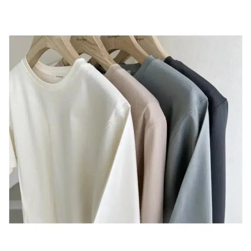 [BUNJANG] Afterglow Pintuck Round Tee - Beige / 애프터글로우 핀턱 라운드 티 - 베이지