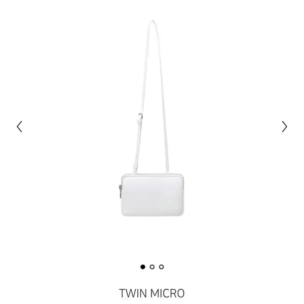 [BUNJANG] MinuteMute Twin Micro Pure White Bag / 미닛뮤트 트윈 마이크로 퓨어 화이트