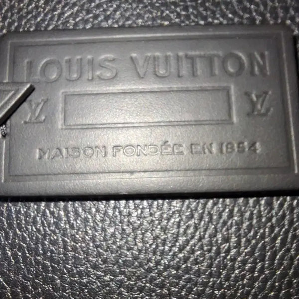 [BUNJANG] Louis Vuitton Black Matte Name Tag / (정품) 루이비통 네임택 블랙 무광