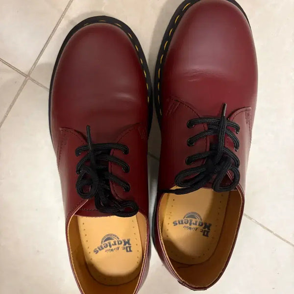 [BUNJANG] Dr. Martens 3-Eye Derby Shoes Burgundy / UK7 2회착) 닥터마틴 3홀 더비 슈즈 버건디 팔아요