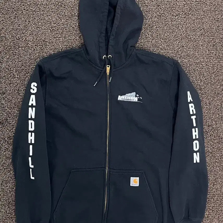 [BUNJANG] Carhartt Full-Zip Hoodie Black (L) / 칼하트 후드집업 블랙 (L)