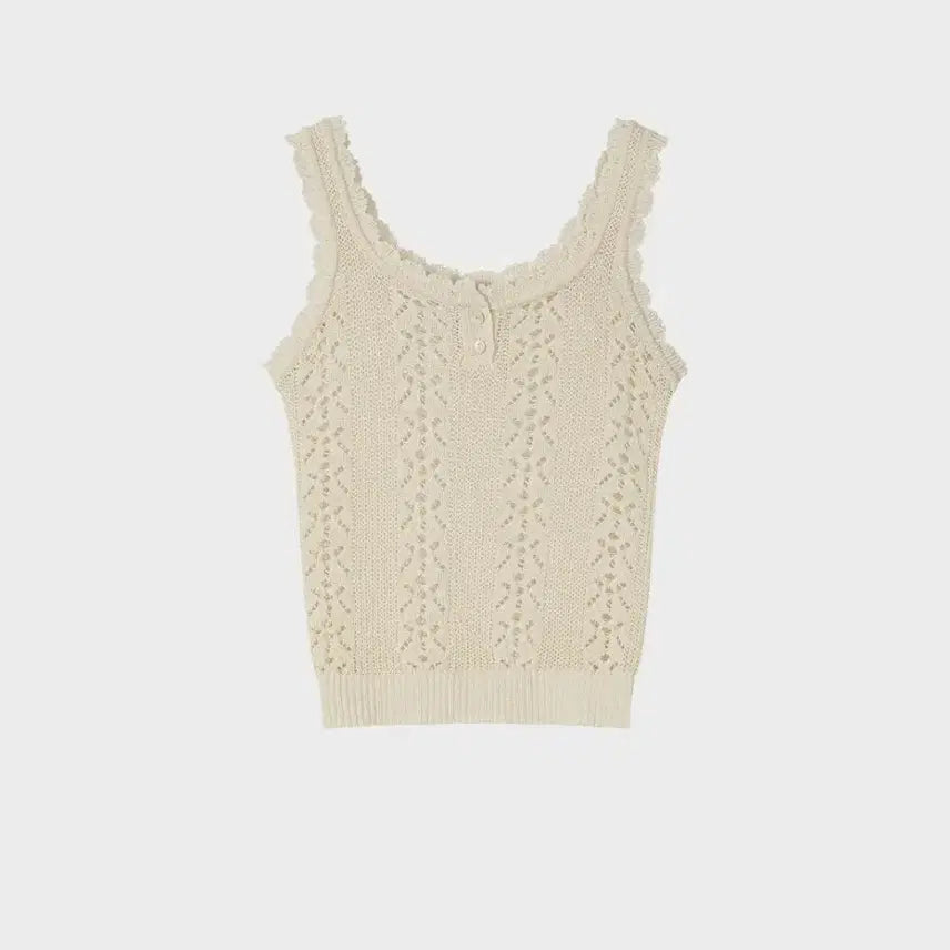 [BUNJANG] Grove Kiko Skashi Knit Sleeveless Top / 그로브 나시 KIKO SKASHI KNIT SLEEVELESS