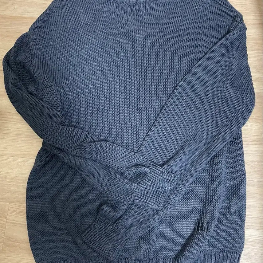 [BUNJANG] Politeru Human Index Loose Knit Blue / (2) 폴리테루 휴먼인덱스 루즈드 니트 블루