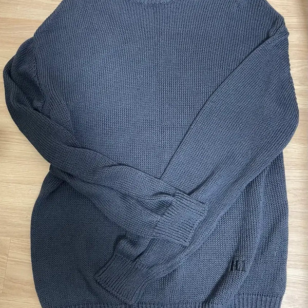 [BUNJANG] Politeru Human Index Loose Knit Blue / (2) 폴리테루 휴먼인덱스 루즈드 니트 블루