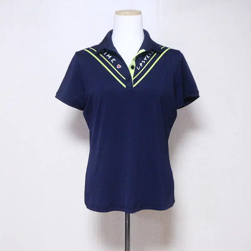 [BUNJANG] Castelbajac Women's Golf Short Sleeve Polo Shirt (Size 66) / 까스텔바작 여성66 골프 반팔 티셔츠(5)