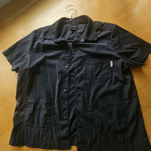 [BUNJANG] Snow Peak Women's Black Short Sleeve Shirt XS / 스노우피크 여성 검정 셔츠 55  s