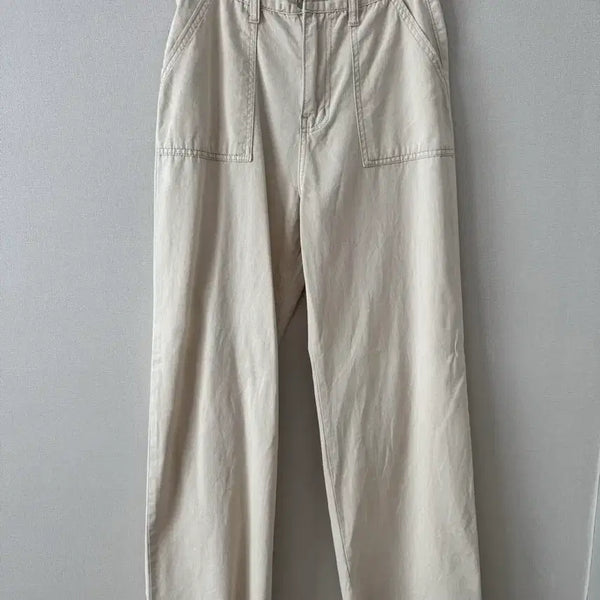 [BUNJANG] FromBeginning Wide Cotton Pants Beige S / 프롬비기닝 와이드 코튼 팬츠 베이지 S