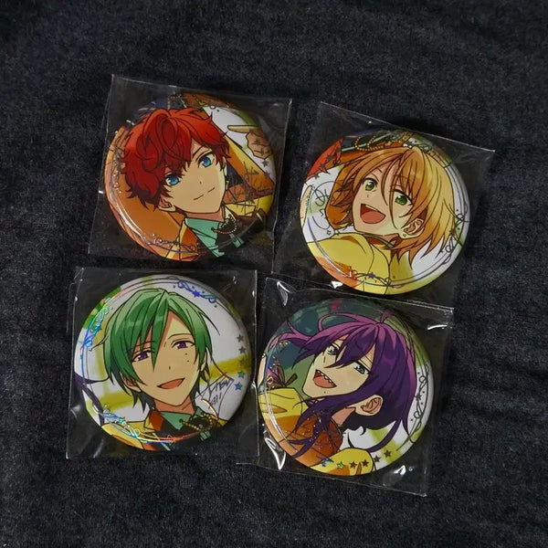 [BUNJANG] Ensemble Stars! Chara-ani 5th Anniversary Badge Set Alkaloid / 앙스타 중스타 알칼로이드 알칼 유닛 5주년 뱃지 히이로 아이라 타츠미 마요이