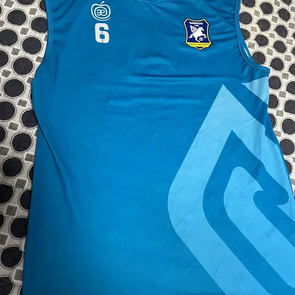 [BUNJANG] Ajou University Football Club Player Issue #6 Sleeveless Jersey / 아주대 축구부 6번 나시 상태 최상 선수지급용