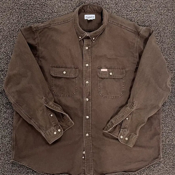 [BUNJANG] Carhartt Work Shirt Brown (2XL) / 칼하트 워크셔츠 브라운 (2XL)