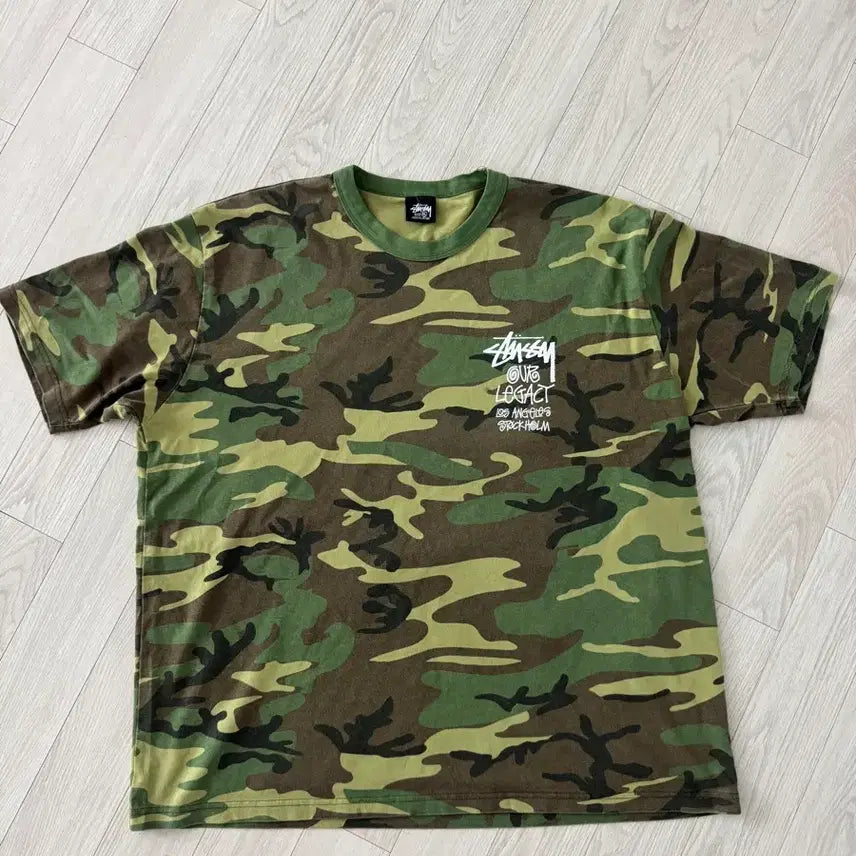 [BUNJANG] Stüssy x Our Legacy Camo T-shirt XL / 스투시 아워레가시 카모 티셔츠 XL
