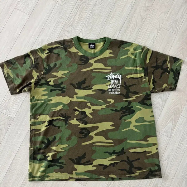 [BUNJANG] Stüssy x Our Legacy Camo T-shirt XL / 스투시 아워레가시 카모 티셔츠 XL