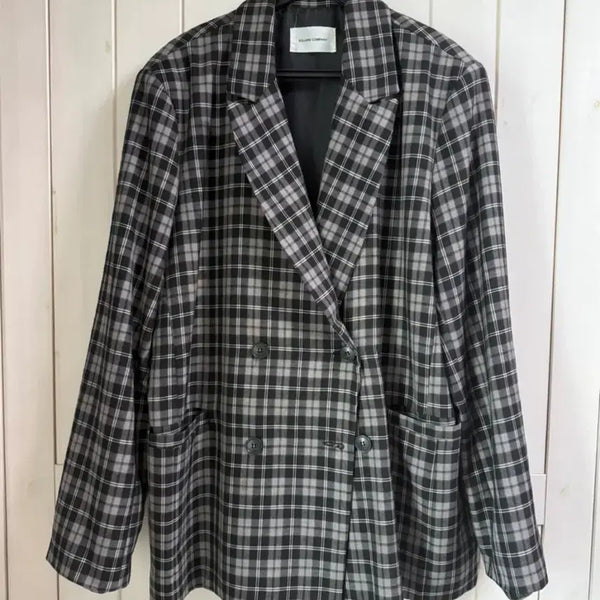 [BUNJANG] Double Check Jacket / 더블 체크자켓