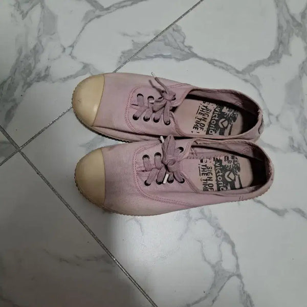 [BUNJANG] Victoria Shoes Canvas Shoes Pink / 빅토리아 슈즈 캔버스화