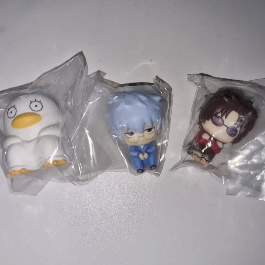 [BUNJANG] Gintama Machiboke Gacha Set of 3 (Sealed) / 은혼 가챠 마치보케 3종 비닐 미개봉 세트 급처