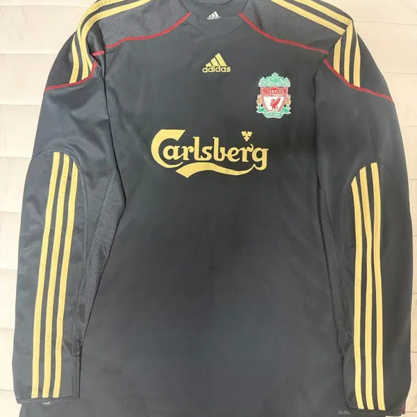 [BUNJANG] Liverpool Fernando Torres 2009-2010 Home Long Sleeve Football Shirt (Official Print, Overseas XL) / 09-10 리버풀 토레스 검골 긴팔  [해외XL]