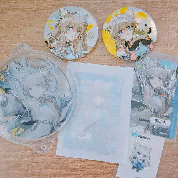 [BUNJANG] Arknights Endfield Felica Prismland Collaboration Can Badge / 명일방주 엔드필드 펠리카 GS 콜라보 prismland 캔뱃지