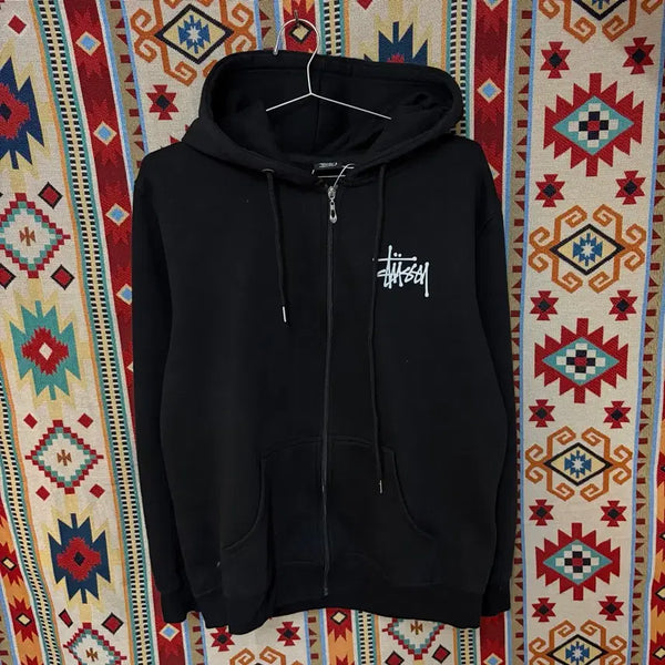 [BUNJANG] Stussy Stock Big Logo Hoodie Zip-Up M/95 / 스투시 스탁 빅로고 후드집업 M/95
