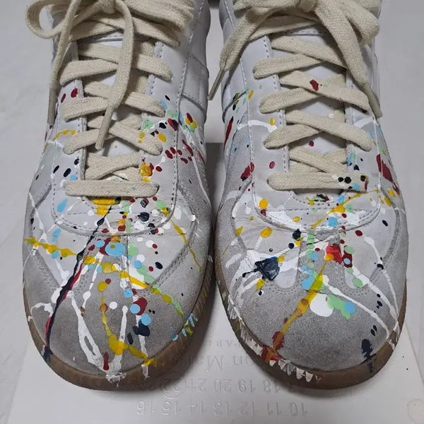 [BUNJANG] Maison Margiela Replica German Army Trainers Painted Calfskin / 메종마르지엘라 독일군 페인팅 39.5