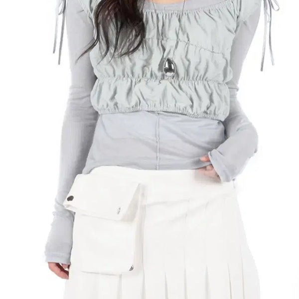[BUNJANG] Litkim Coordi Set Blouse T-shirt / 릿킴 코디세트 (블라우스,티)