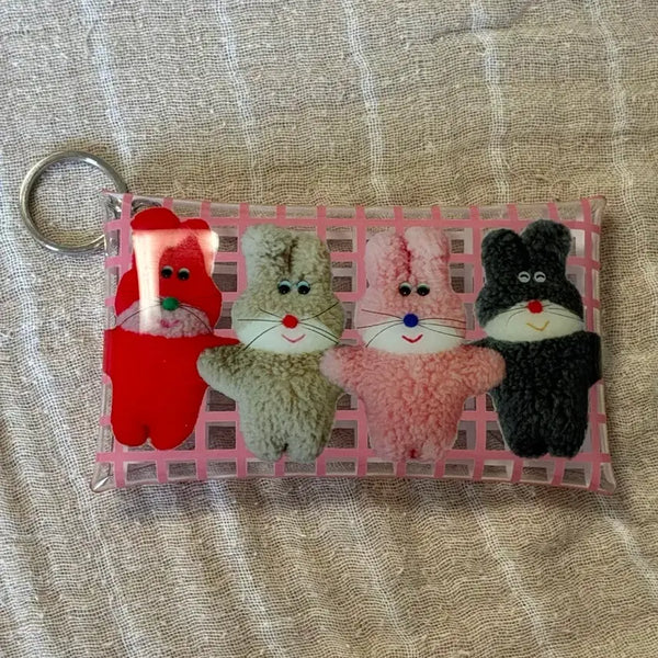 [BUNJANG] Mewnu Artist Rabbit Pouch Keyring / 일본 작가 무뉴 토끼 파우치 키링
