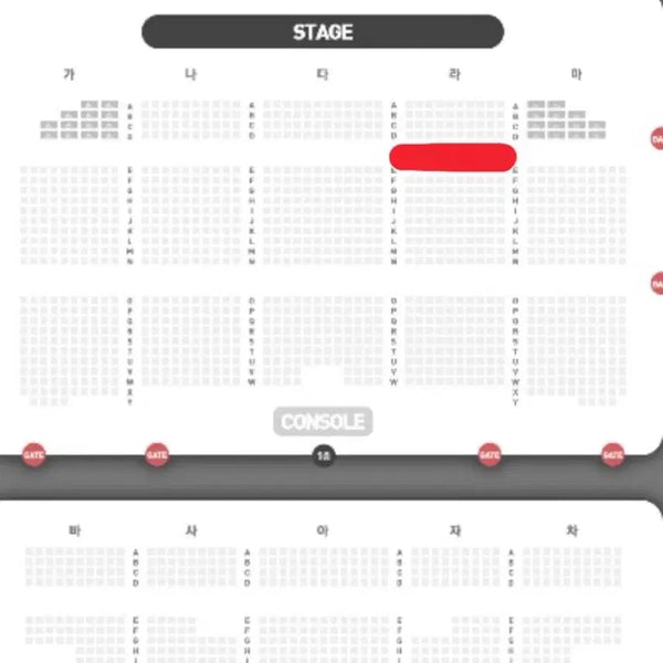 [BUNJANG] Identity Fancon First Concert R Section SA-Check 1st Row / 아이덴티티 팬콘 양도 첫콘 라구역 사첵1열