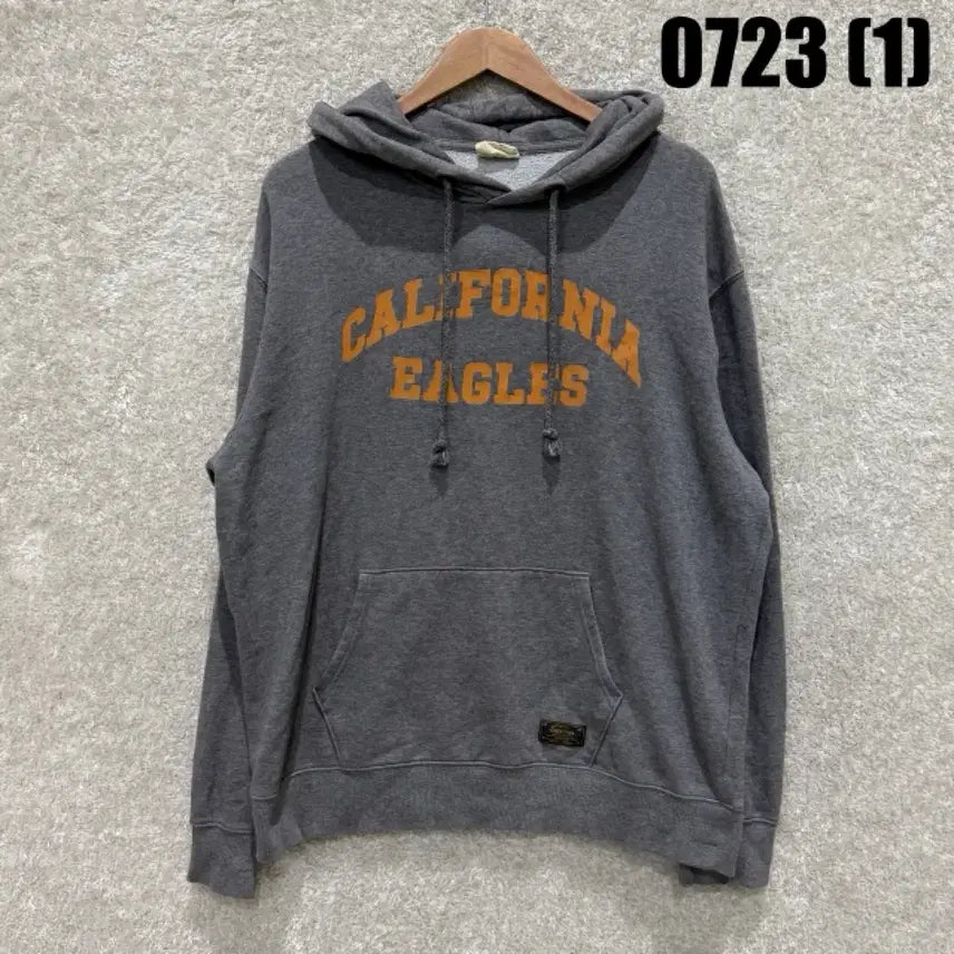 [BUNJANG] Who Are You? "California Eagles" Lettering Grey Hoodie / 후아유 후드티 그레이