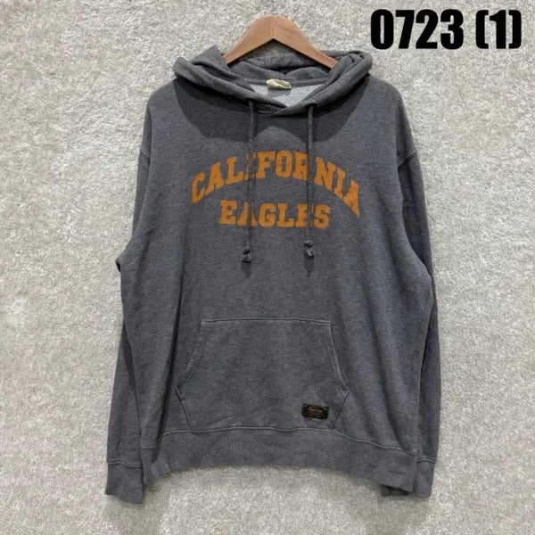 [BUNJANG] Who Are You? "California Eagles" Lettering Grey Hoodie / 후아유 후드티 그레이