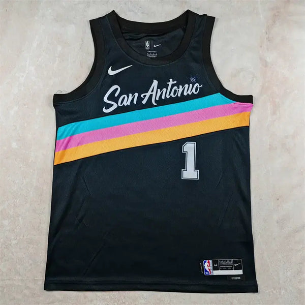 [BUNJANG] Spurs 2026 "Black City" Edition Hot Press Jersey / 2026 스퍼스 분냐마 1호 블랙시티 버전 핫프레스 NBA