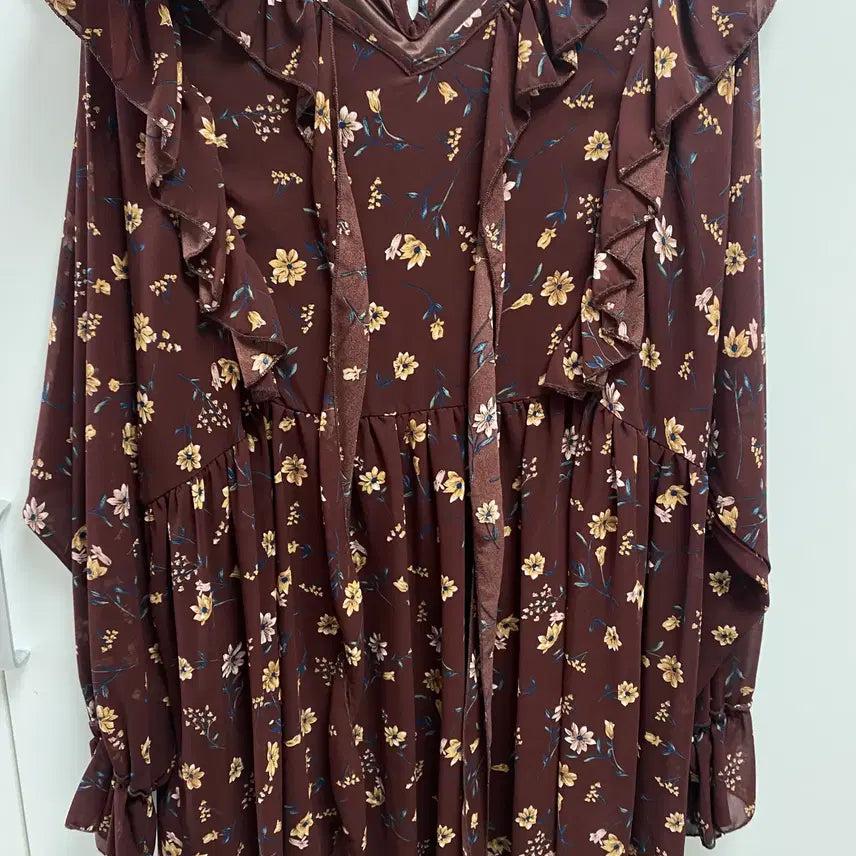 [BUNJANG] 66Girls Brown Mini Dress / 육육걸즈 갈색원피스