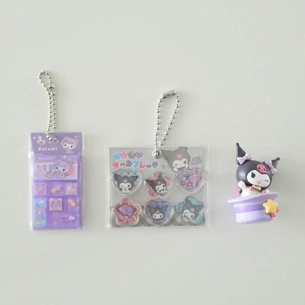 [BUNJANG] Sanrio Kuromi Random Keyring & Gachapon Bundle Set / 산리오 쿠로미 랜덤 키링&가챠 일괄판매