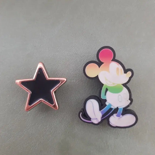 [BUNJANG] Disney Mickey Mouse Keychain Star Charm Set / 디즈니 미키마우스 키링 별 모양 지비츠