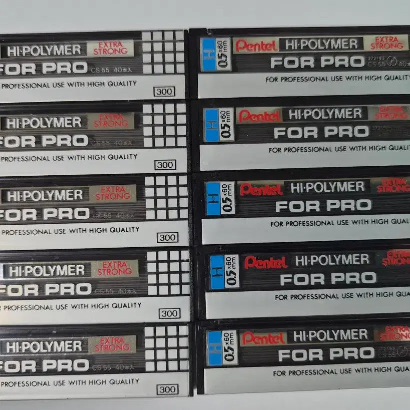[BUNJANG] Pentel Ph4 Pro 0.5mm Mechanical Pencil Lead (10 Packs) / 펜텔 포프로 0.5H 샤프심 10통 일괄