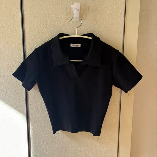 [BUNJANG] Cropped Collar Knit / 크롭 카라 니트