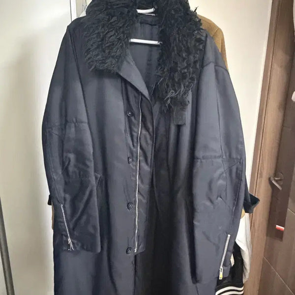 [BUNJANG] Valentino Fur Collar Long Coat / 발렌티노 퍼 카라 코트