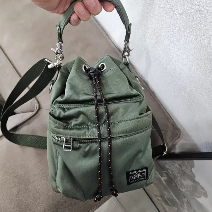 [BUNJANG] Porter Balloon Sac Sage Green / 요시다포터 벌룬삭 세이지그린