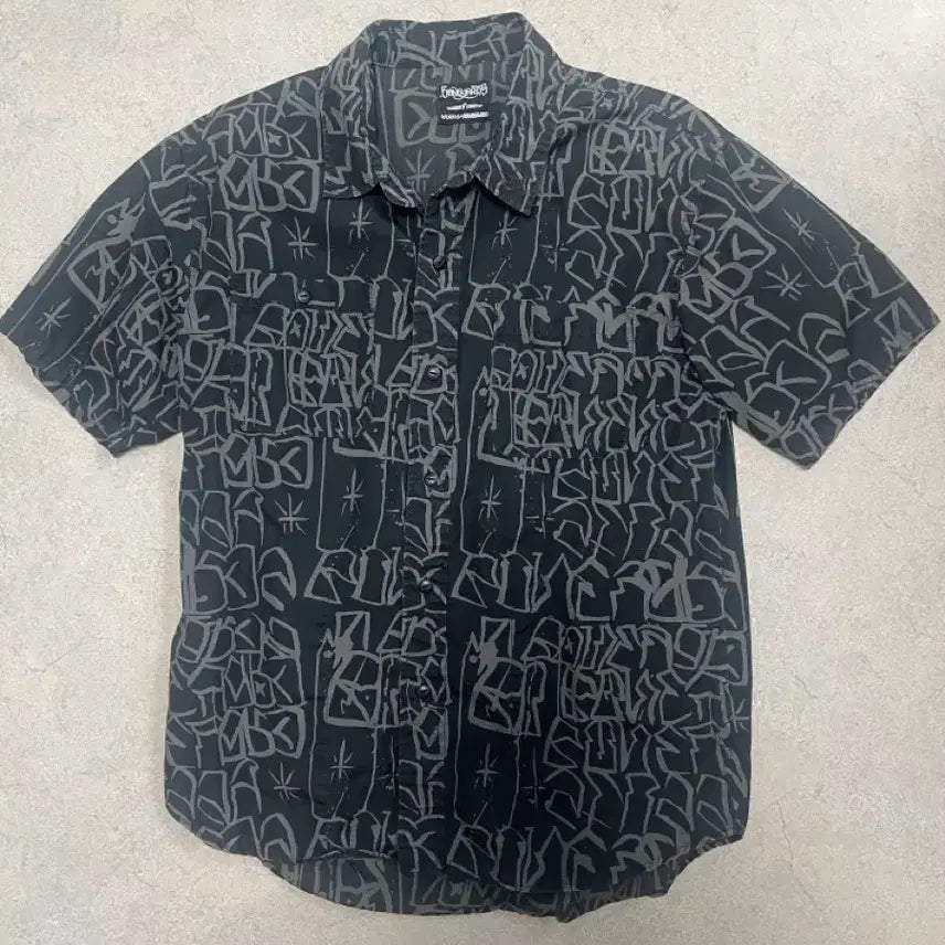 [BUNJANG] Neighborhood x Stussy Collaboration Short Sleeve Shirt / 네이버후드X스투시 콜라보 반팔셔츠