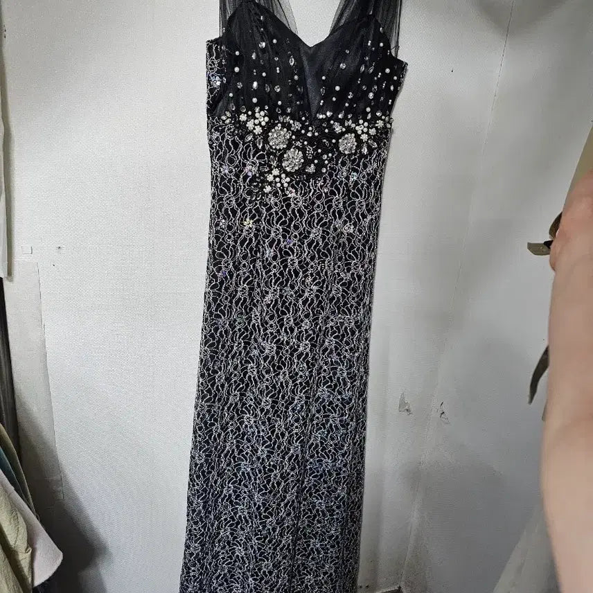 [BUNJANG] Black Beaded Party Dress / 파티 드레스