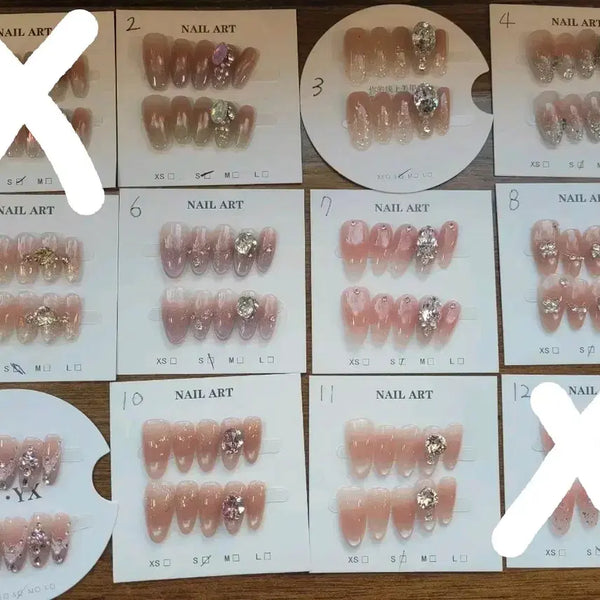 [BUNJANG] Custom Handmade Nail Tips Set / 네일팁 개당 2000원 부터