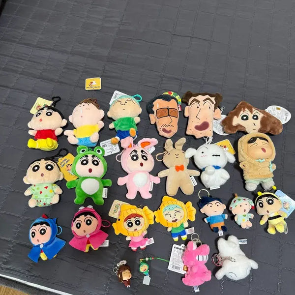 [BUNJANG] Crayon Shin-chan Plush Keychain / 짱구는못말려 인형 키링 짱구 아빠 액션가면 등 다수