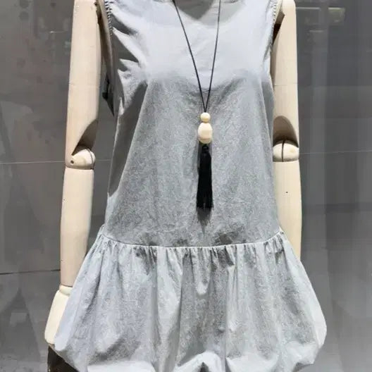 [BUNJANG] H&M Bubble Hem Long Tank Top / h&m 버블 헴 롱 탑 나시