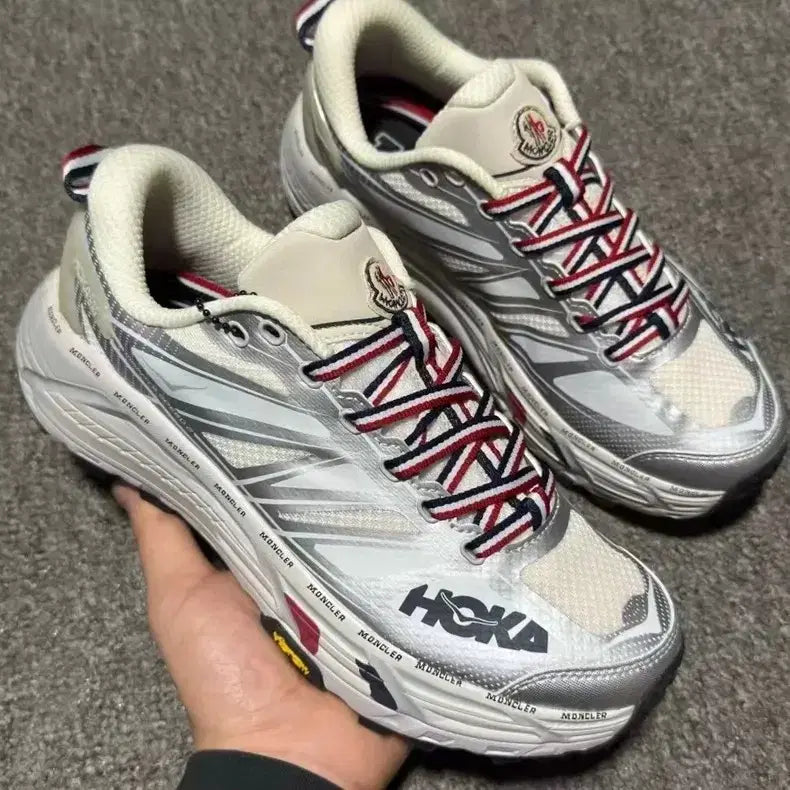 [BUNJANG] Hoka x Moncler Tênis Mapache Speed 2 White 275mm / 호카 x 몽클레르 마파테 스피드 2 화이트275mm