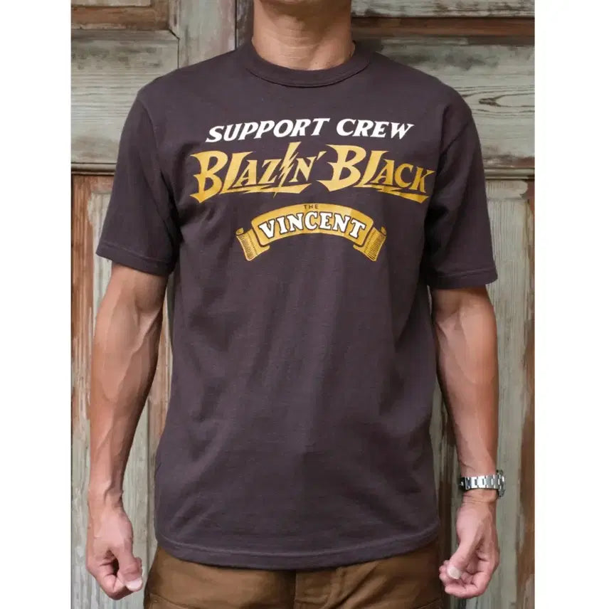 [BUNJANG] Freewheelers "Blazin Black" "Tweakers Racing" Support Crew T-Shirt / [42, 새상품]프리휠러스 "BLAZIN BLACK" "TWEAKERS RACING" 서포트 크루 티셔츠
