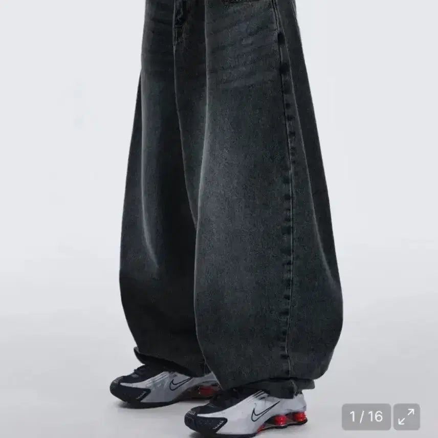 [BUNJANG] Skeelywag Swing Balloon Fit Black Denim / 스켈리웩 스윙 벌룬핏 데님 블랙